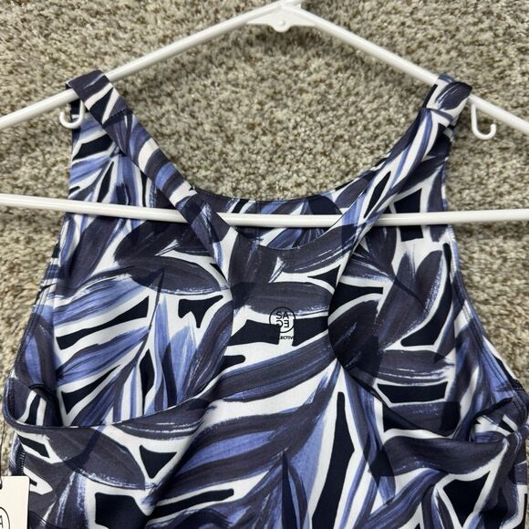 SAGE Collective Multi Set of 2 Crop Bra Top Leggings‎ Women's XS Blue Gray New - Picture 6 of 16